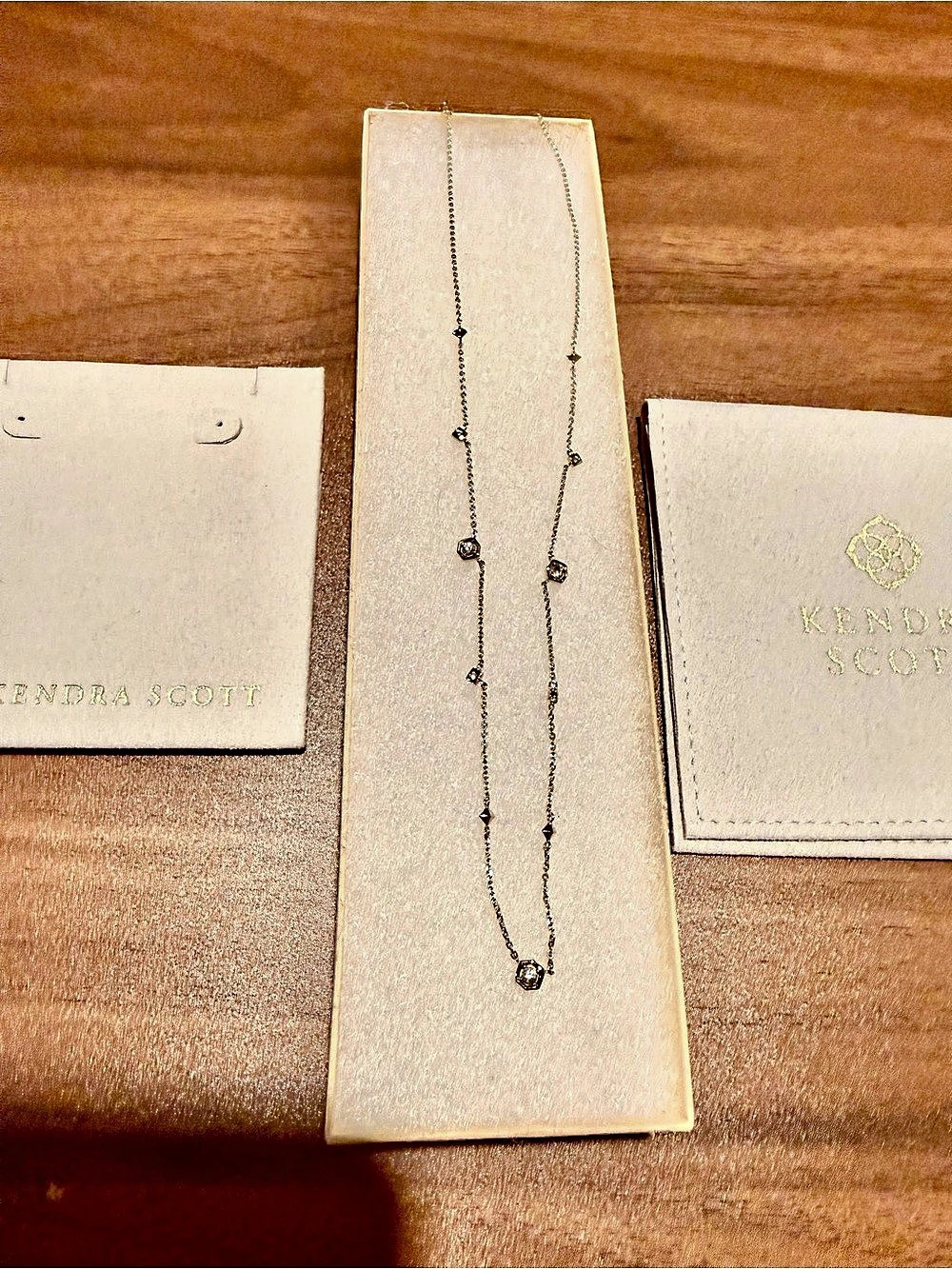 Kendra Scott Davie 18K Gold Vermeil Trio Strand Necklace Like New
